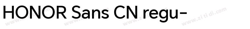 HONOR Sans CN regu字体转换